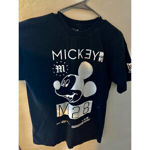 Disney Collection by Neff Mickey Mouse M28 Black Graphic T‑Shirt Men’s Large Tee